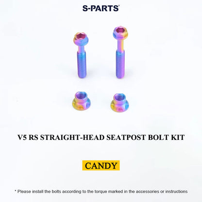 Grade 5 Titanium Seatpost Bolt Kit for COLNAGO Y1RS / V5RS – Saddle Clamp Hardware