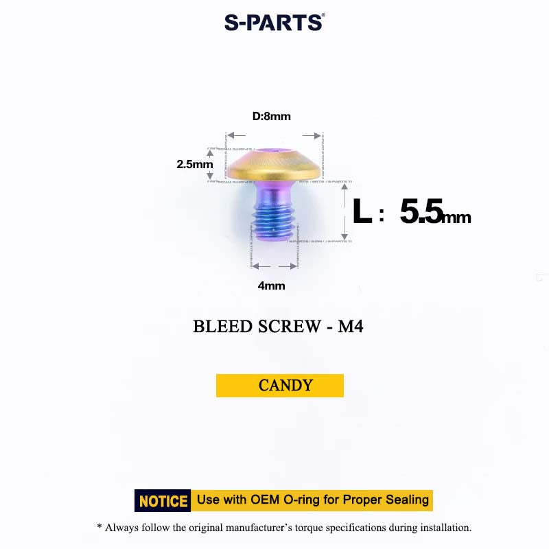 M4*5.5 D8 Bleed Screw for MAVEN