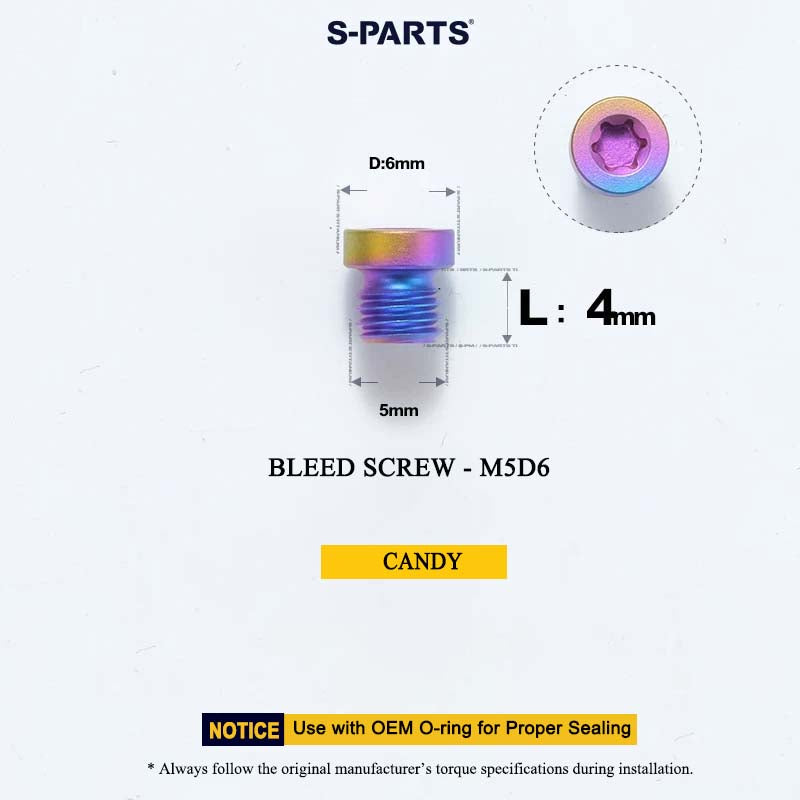 M5*4 D6 Bleed Screw for SRAM