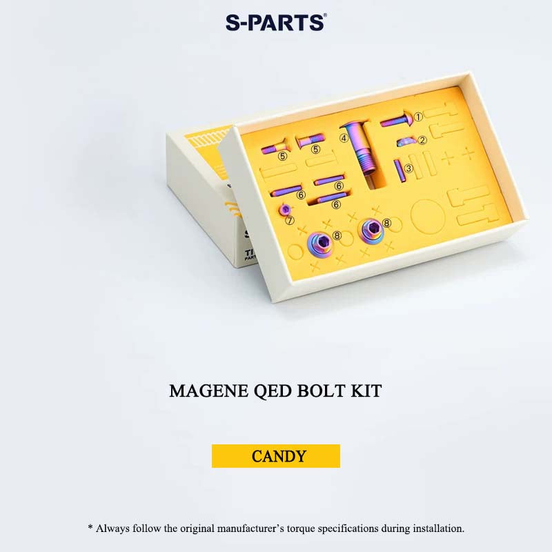Grade 5 Titanium Bolt Kit for Magene QED Drivetrain Groupset
