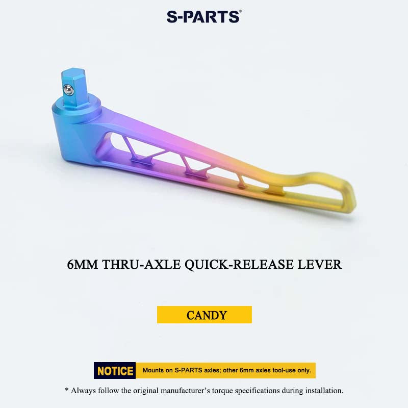 Grade 5 Titanium 6mm Thru-Axle Quick-Release Lever for Lightweight Thru-Axles – 14.49g