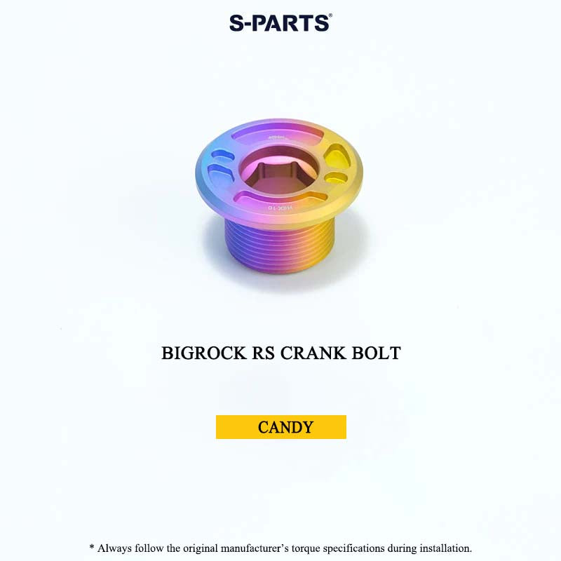BIGROCK RS Titanium Crank Bolt & Self-Extracting Cap Kit SHIMANO TL-LR15 Compatible