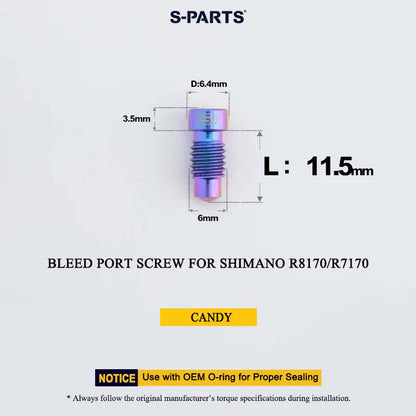 Grade 5 Titanium Disc Brake Bolt Kit for Shimano ULTEGRA R8170 & 105 R7170 – 20pcs