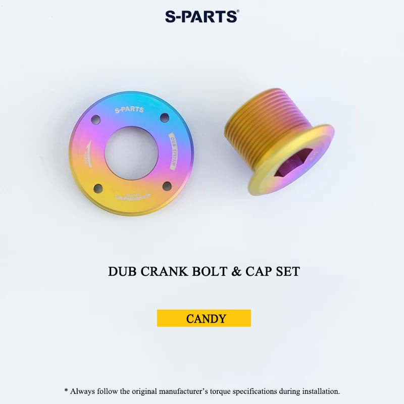 Titanium Crank Arm Bolt & Self-Extracting Cap Set for SRAM DUB | Quarq / RED / Force Compatible