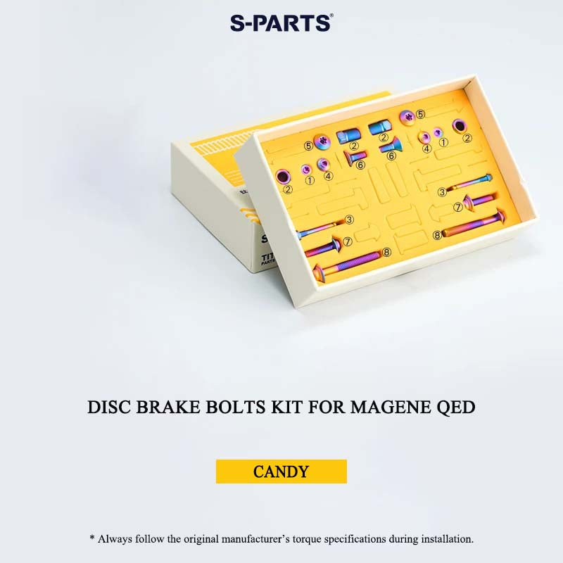 Titanium Disc Brake Bolts & Kit for MAGENE QED | Grade 5 Ti-6Al-4V