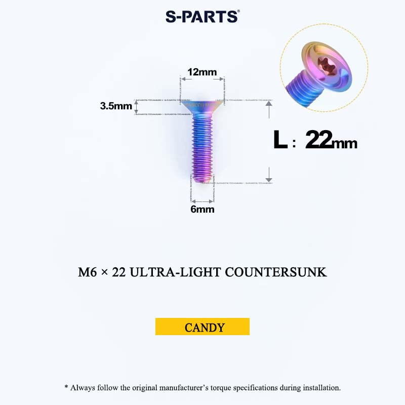 M6 Titanium Headset Top Cap & Expander Plug Bolt – Hollow & SL