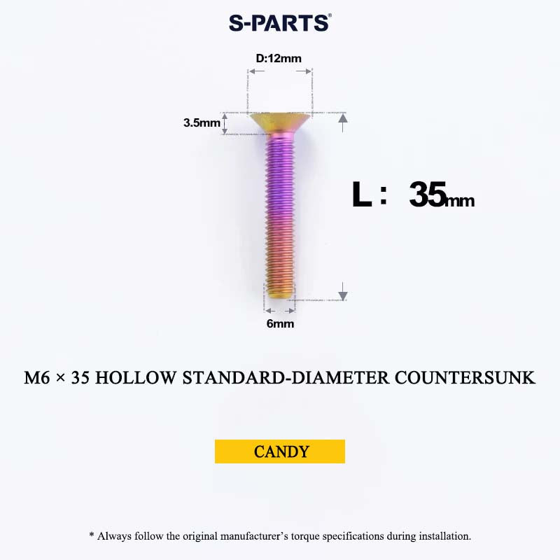 M6 Titanium Headset Top Cap & Expander Plug Bolt – Hollow & SL