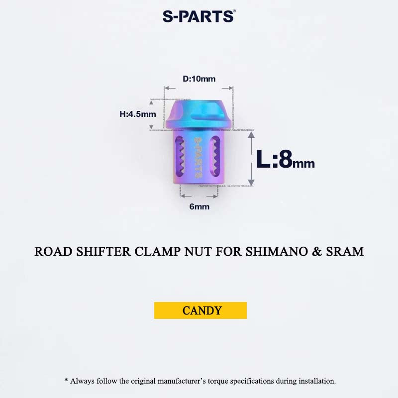 Grade 5 Titanium Shifter Clamp Bolt Kit for Shimano & SRAM Road Shifters