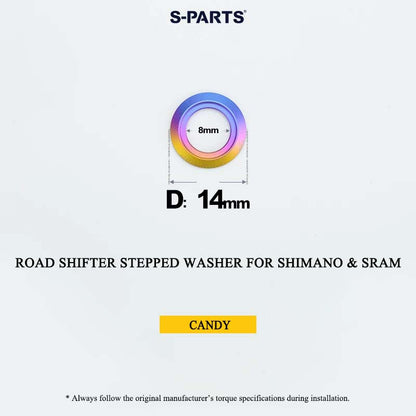 Grade 5 Titanium Shifter Clamp Bolt Kit for Shimano & SRAM Road Shifters