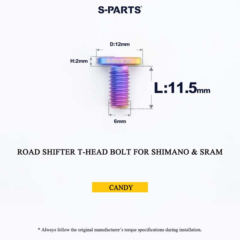 Grade 5 Titanium Shifter Clamp Bolt Kit for Shimano & SRAM Road Shifters