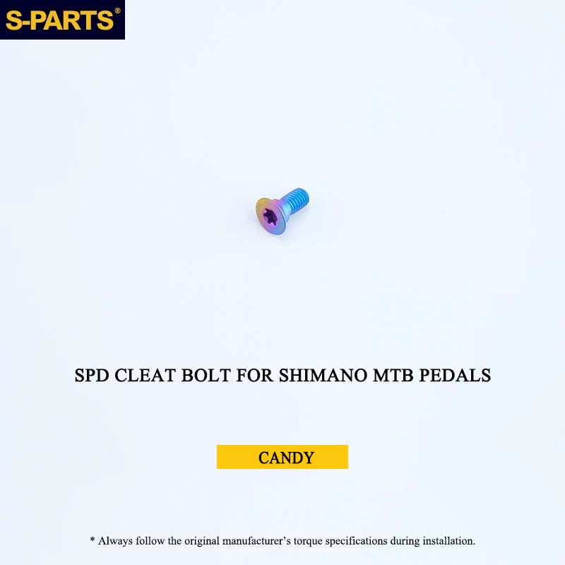 Titanium SPD Cleat Bolt & Washer Kit for Shimano MTB Pedals – Ti-6Al-4V T25 Torx Hardware