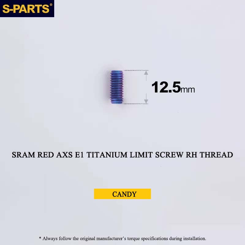 Titanium 8-Bolt Spider Bolt Kit for SRAM RED AXS E1 Crankset – M4 x 8.5mm | 8PCS