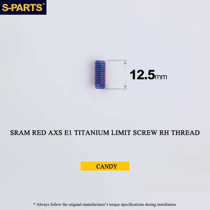 Titanium 8-Bolt Spider Bolt Kit for SRAM RED AXS E1 Crankset – M4 x 8.5mm | 8PCS