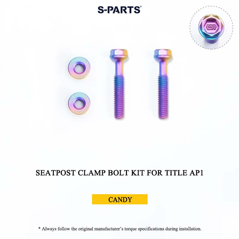 Grade 5 Titanium Seatpost Clamp Bolt Kit for TITLE AP1 / CP1