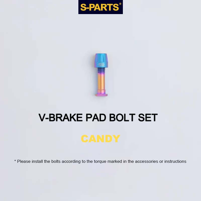 Titanium V-Brake Hardware Upgrade Kit for MTB | V-Brake Pad Bolt Set