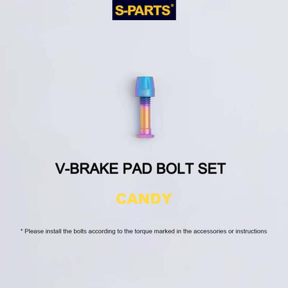 Titanium V-Brake Hardware Upgrade Kit for MTB | V-Brake Pad Bolt Set
