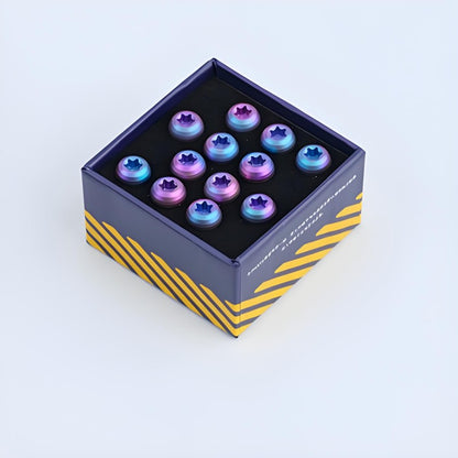 M5x10mm Titanium Bolts Set for MTB Disc Brake Rotors – 12pcs
