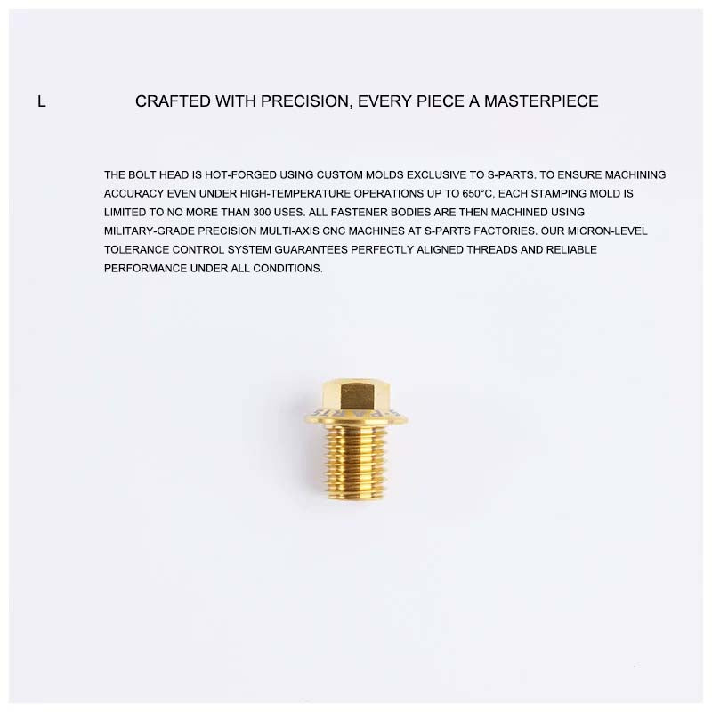 M9 x 10mm Titanium Flanged Banjo Bolt for Shimano 8170 / 7170 / 9270 / 8020 & SRAM GRX Hydraulic Brakes
