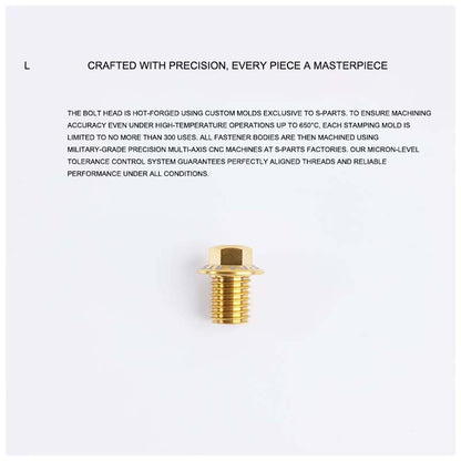 M9 x 10mm Titanium Flanged Banjo Bolt for Shimano 8170 / 7170 / 9270 / 8020 & SRAM GRX Hydraulic Brakes