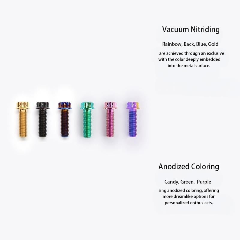 M8x20-60mm Titanium Motorcycle Bolts with 1mm Pitch