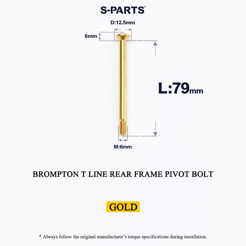 Titanium Bolts & Hardware Upgrade for Brompton C Line, P Line & T Line