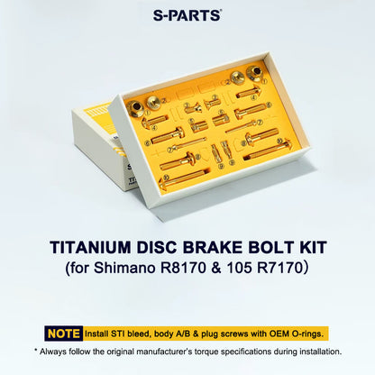 Grade 5 Titanium Disc Brake Bolt Kit for Shimano ULTEGRA R8170 & 105 R7170 – 20pcs