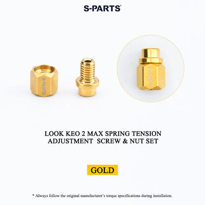 Grade 5 Titanium Pedal Axle & Parts for LOOK KEO 2 MAX