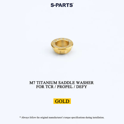 M6/M7 Grade 5 Titanium Spherical Saddle Clamp Washers for Giant TCR, Propel & Defy