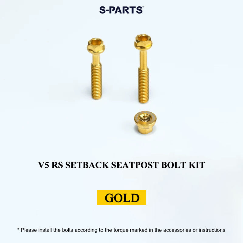 Grade 5 Titanium Seatpost Bolt Kit for COLNAGO Y1RS / V5RS – Saddle Clamp Hardware