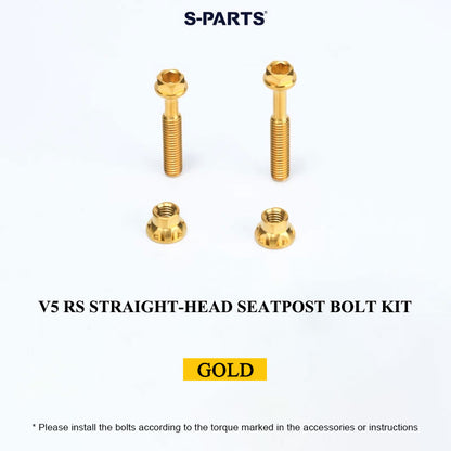 Grade 5 Titanium Seatpost Bolt Kit for COLNAGO Y1RS / V5RS – Saddle Clamp Hardware