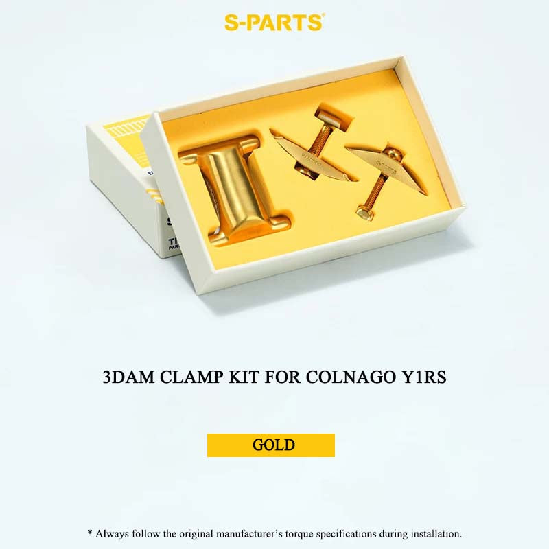 3DAM Titanium Saddle Clamp Kit for Colnago Y1RS Tri-Lobed Carbon Rails | 32.5 g