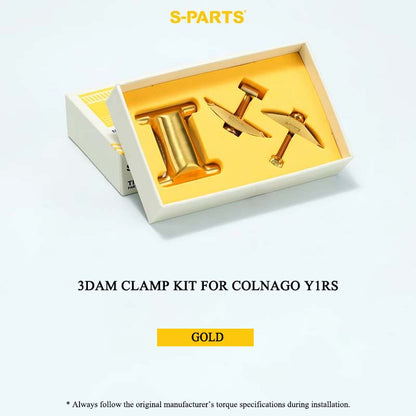 3DAM Titanium Saddle Clamp Kit for Colnago Y1RS Tri-Lobed Carbon Rails | 32.5 g