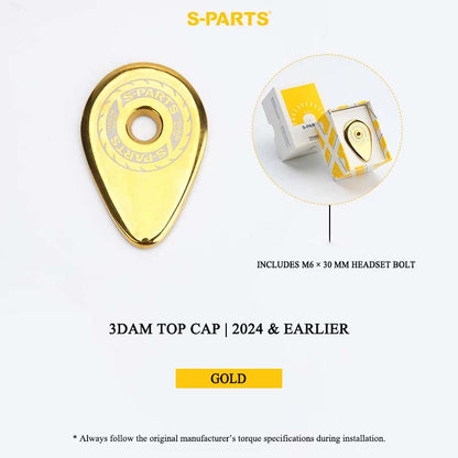 3D-Printed Grade 5 Titanium Headset Top Cap for Pinarello 3DAM | 2024 & Earlier & 2025