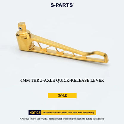 Grade 5 Titanium 6mm Thru-Axle Quick-Release Lever for Lightweight Thru-Axles – 14.49g