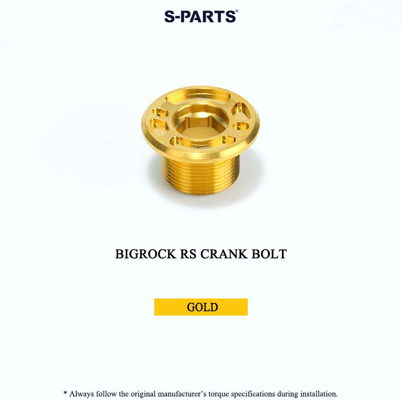 BIGROCK RS Titanium Crank Bolt & Self-Extracting Cap Kit SHIMANO TL-LR15 Compatible