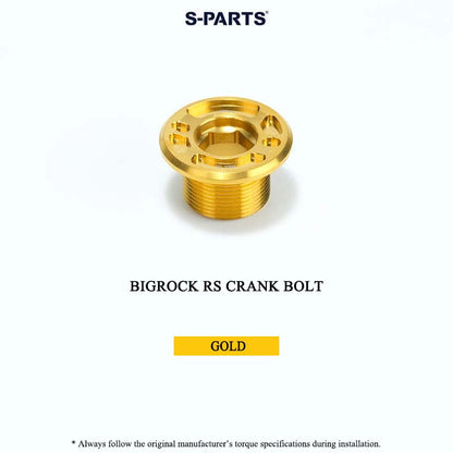 BIGROCK RS Titanium Crank Bolt & Self-Extracting Cap Kit SHIMANO TL-LR15 Compatible