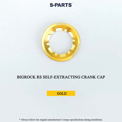 BIGROCK RS Titanium Crank Bolt & Self-Extracting Cap Kit SHIMANO TL-LR15 Compatible