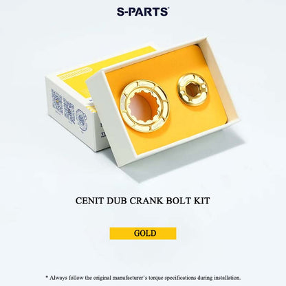 Titanium Crank Bolt & Self-Extracting Cap Kit for CENIT DUB Axle Series – Ti-6Al-4V Lightweight Upgrade