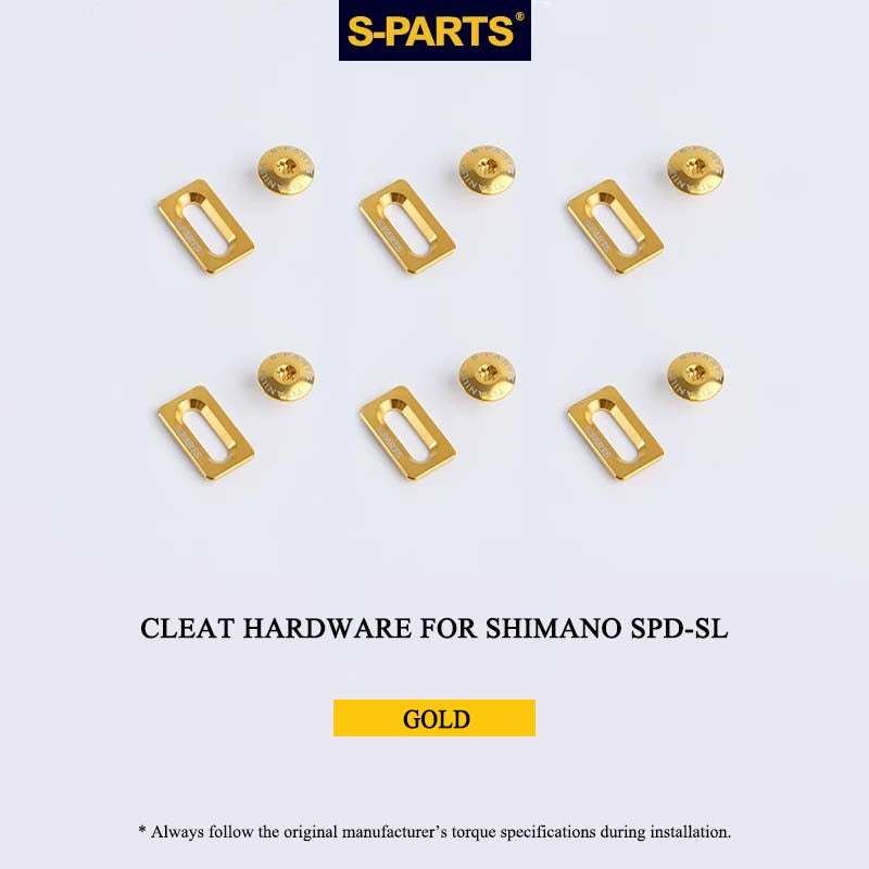 Titanium Cleat Fixing Set for Shimano SPD-SL Road Cleats, M5 × 8 mm, T25, 12 pcs