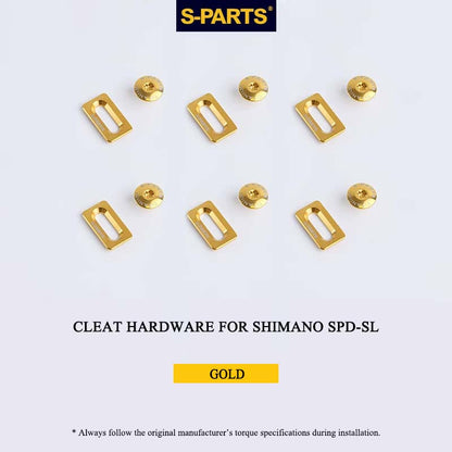 Titanium Cleat Fixing Set for Shimano SPD-SL Road Cleats, M5 × 8 mm, T25, 12 pcs