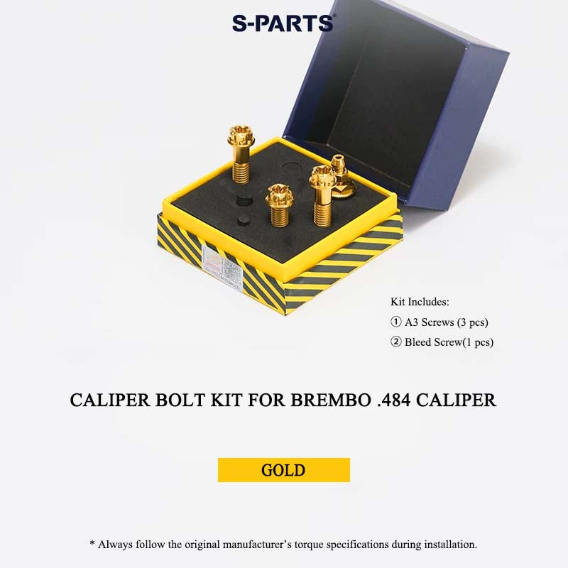 Titanium Caliper Bolt Kit & Mounting Bolts for Brembo .484 (484) Caliper