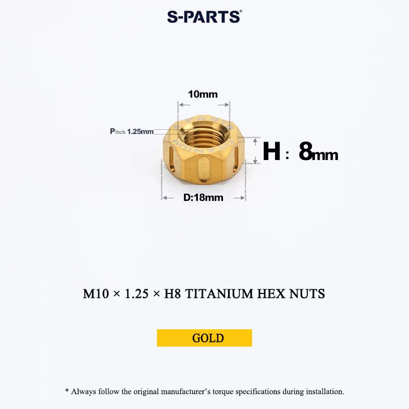 Grade 5 Titanium Hex Nuts M4–M12 | Metric & Fine Thread