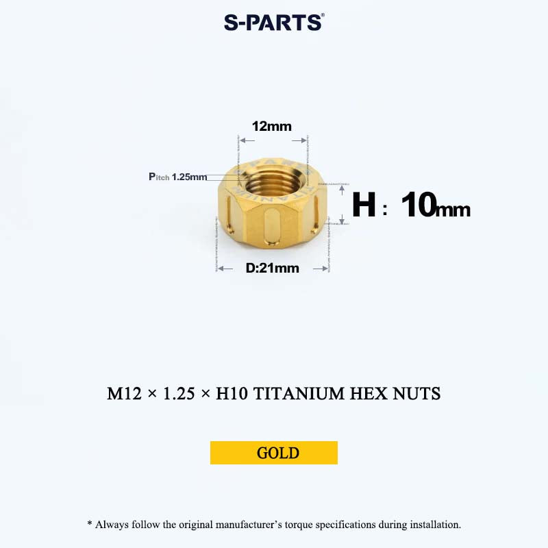 Grade 5 Titanium Hex Nuts M4–M12 | Metric & Fine Thread
