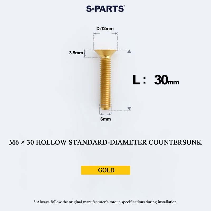 M6 Titanium Headset Top Cap & Expander Plug Bolt – Hollow & SL