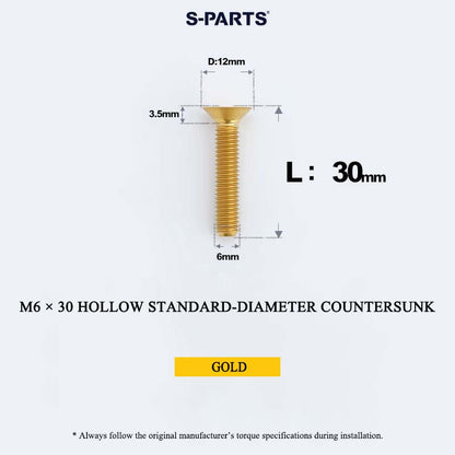 M6 Titanium Headset Top Cap & Expander Plug Bolt – Hollow & SL