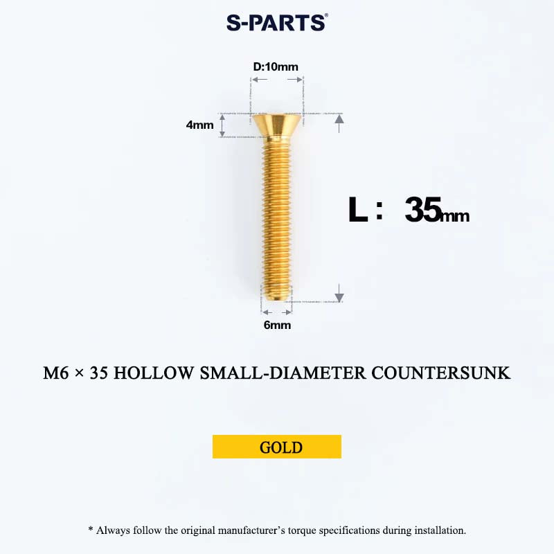 M6 Titanium Headset Top Cap & Expander Plug Bolt – Hollow & SL