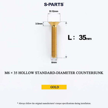 M6 Titanium Headset Top Cap & Expander Plug Bolt – Hollow & SL