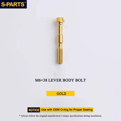 M6 x 38mm Grade 5 Titanium Brake Lever Body Fixing Bolt for Shimano XTR M9000/M9020 & XT M8000