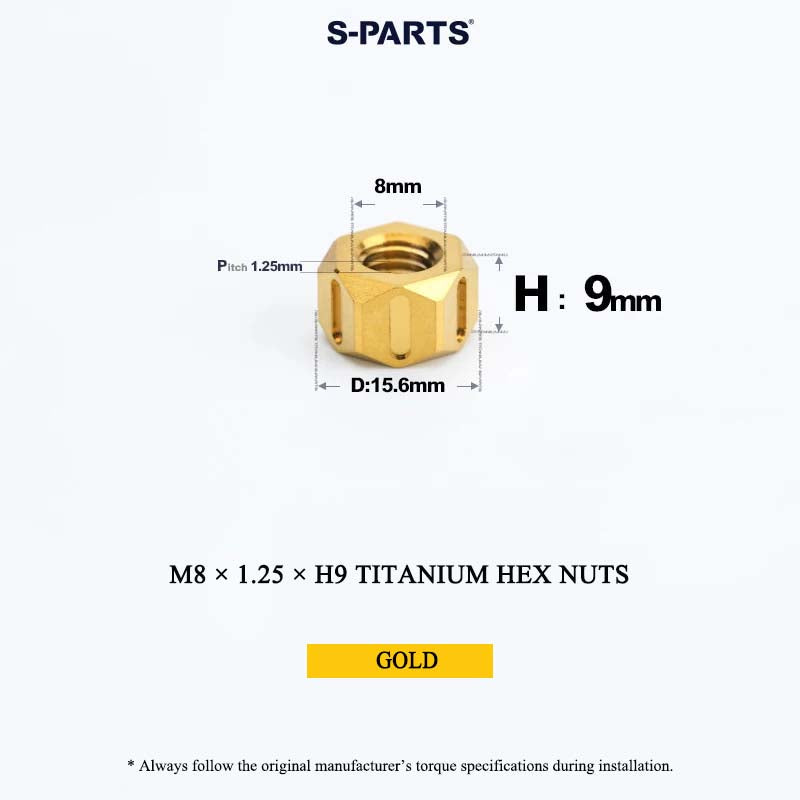 Grade 5 Titanium Hex Nuts M4–M12 | Metric & Fine Thread