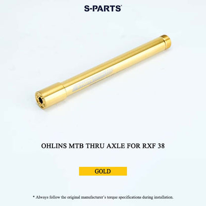 Ohlins MTB Titanium Air Cap for FX36/38/40 OLS & Thru Axle for RXF 38 | Grade 5 Ti-6Al-4V